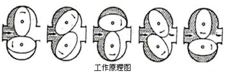 高壓橢圓齒輪流量計工作原理圖