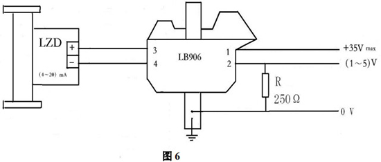 智能金屬管浮子流量計(jì)防爆接線圖